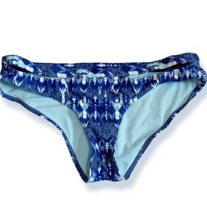 NWT Adore Me Blue Printed
Bikini Swim Bottoms With Hip
Cutout Size M Medium
